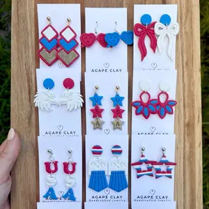 Fourth of July Earrings - Basket Earrings for TikTok Live