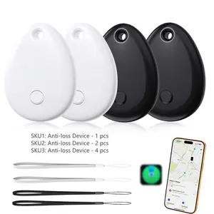 1/2/4 bags of portable tracking mobile phone tracking anti loss smart device key finder locator tracker device, used for dogs, pets, cats, wallets, keychains, luggage, alarm reminders, Valentine's Day gifts, travel, fashion decoration gifts, (iOS Only)