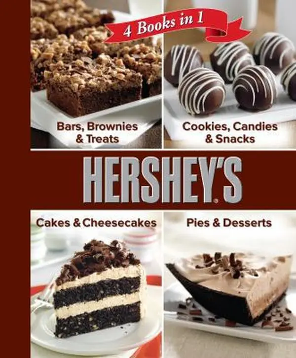 USED Book - Hershey 4 Cookbooks in 1: Bars, Brownies & Treats; Cookies, Candies & Snacks; Cakes & Cheesecakes; Pies & Desserts by Publications International Ltd. (Unknown) - english