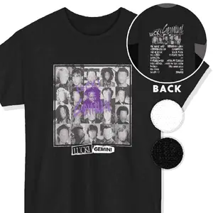 Lucki T-Shirt Gemini Album Lucki Merch Unisex Cotton Tees Pure Cotton All-Wear Tee Basic Tee