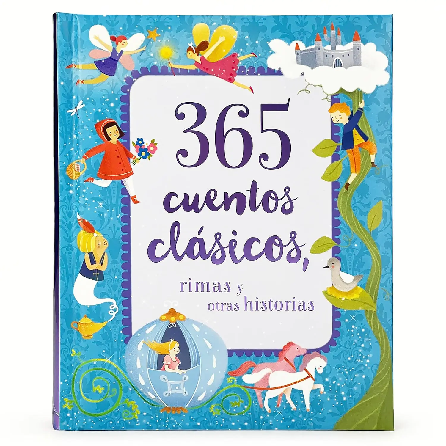 Spanish Edition 365 Classic Stories Padded Treasury Book - Spanish Language, Soft Cover, Beautifully Illustrated, Engaging & Entertaining, Cottage Door Press Children's Literature Book