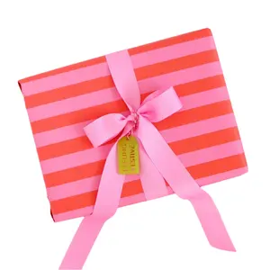 Kailo Chic - Red and pink stripe Wrapping Paper
