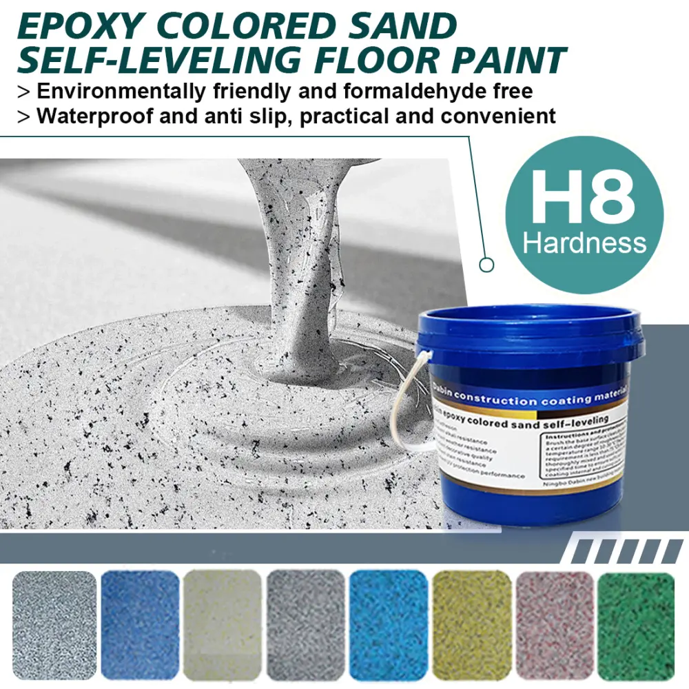 DIY Epoxy Floor Coating - Easy-to-Use, Self-Leveling Floor Paint for Concrete Flooring, Home Garages, Workshops | Ideal for DIY Projects, Interior Design
