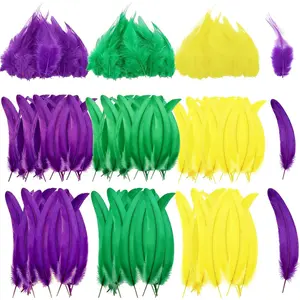 240 count Rooster Feathers 4-6/10-12/12-14 Inches Craft Feathers for DIY Dream Catcher Crafts Sewing Holiday Costume Wedding Party Supplies and  Decorations(Colorful)