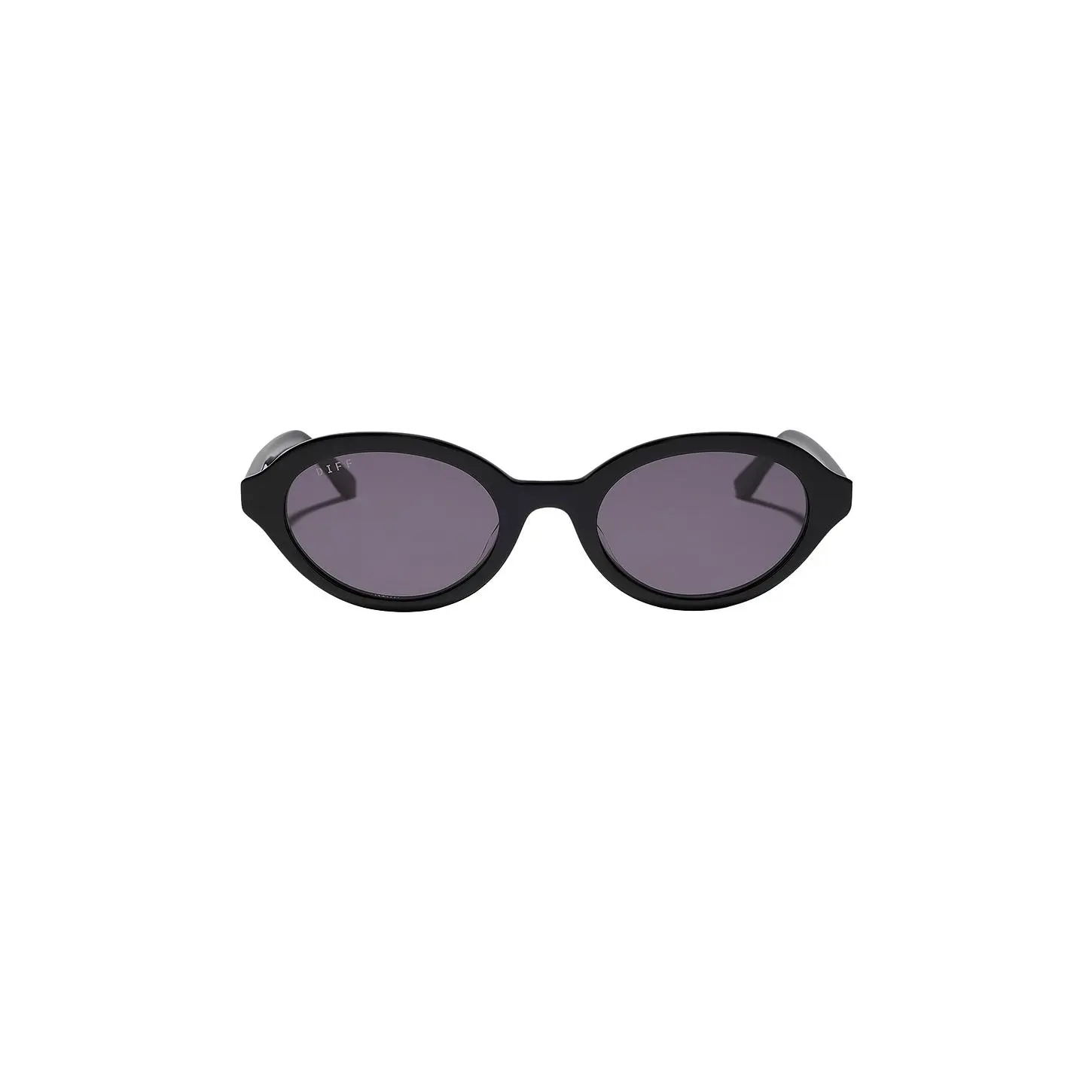 DIFF EYEWEAR X Rachael Kirkconnell 90s Oval High-Acetate Sunglasses - Black & Grey, Nineties Kandi Rave Women's Style, Women's Fashion Eye Fashion Accessory