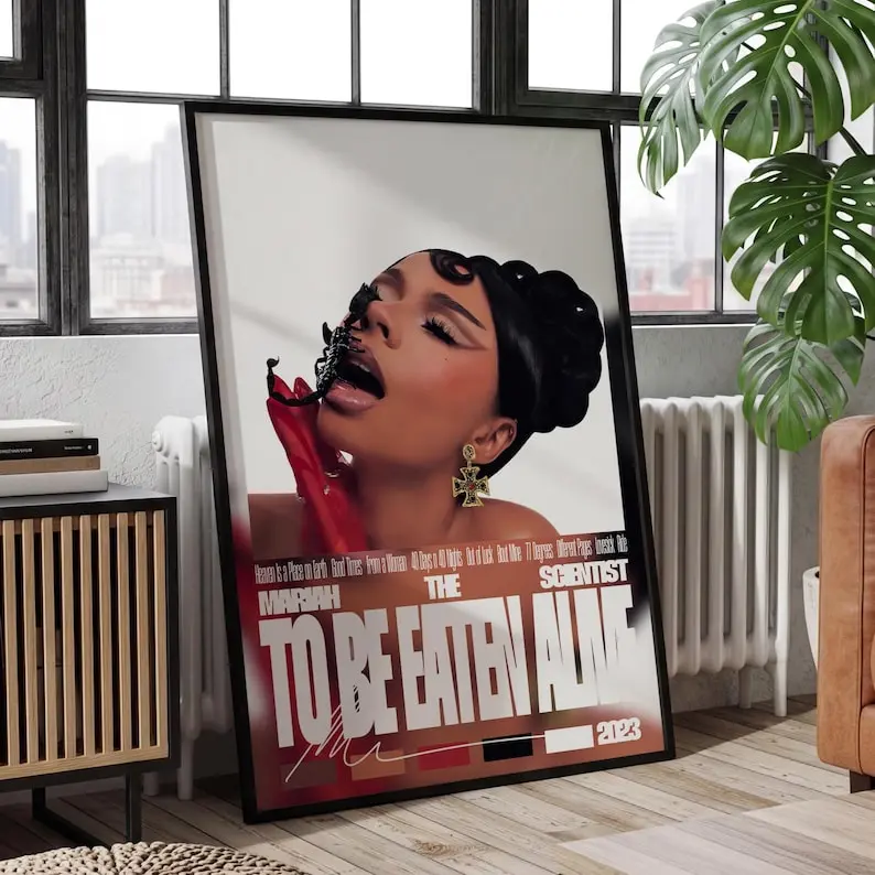 [Sale off up to 55%] [Free ship] Mariah The Scientist To Be Eaten Alive Poster, Album Cover Wall Art, Dorm Room Wall Art