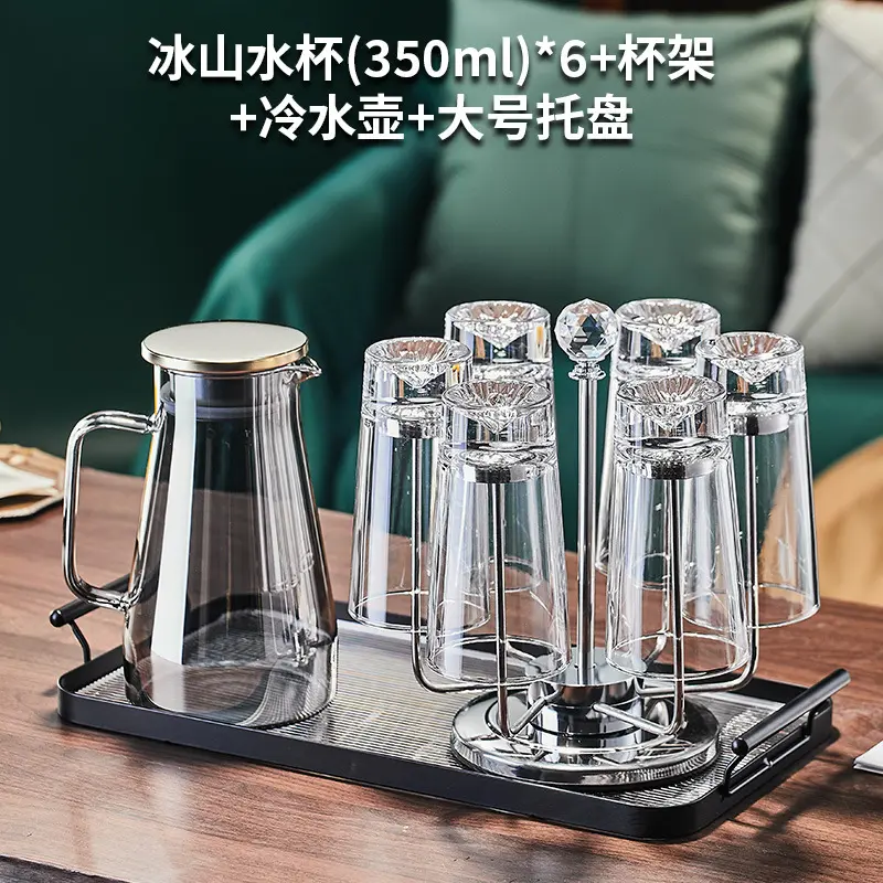 Transparent Mount Fuji Cup (6-pack)+Rotating Cup H