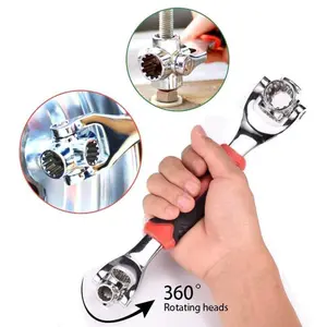 52-in-1 Multifunctional Socket Wrench,Combination Wrench Set with Multifunction 360 Degree Rotating Head,Universal Double-ended Wrench Tool for Home & Car Repair