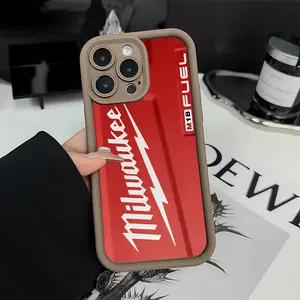 Milwaukee Tool Red Phone Case TPU Shockproof Outdoor Cover for iPhone 17 Air 17 Pro 16 Pro 15 Pro Max 14 Plus 13 Pro 12 11 Pro XS Max X XR