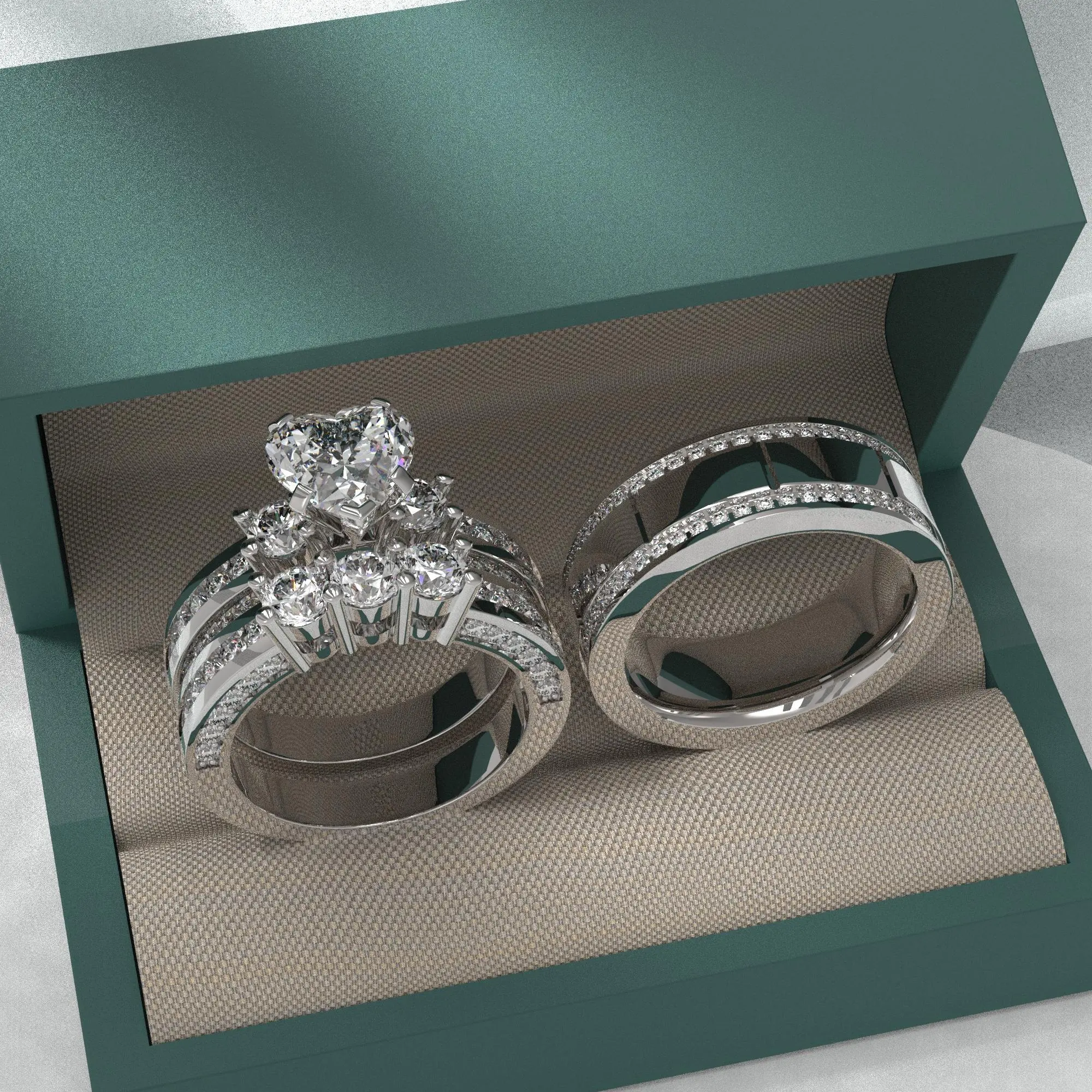 Wedding Ring Sets His And Hers Promise Ring Wedding Ring Sets His And Hers Couples Women 925 Sterling Silver Moissanite Man Wedding Band