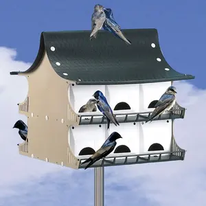 Purple Martin Birdhouse (12 room) with Pole