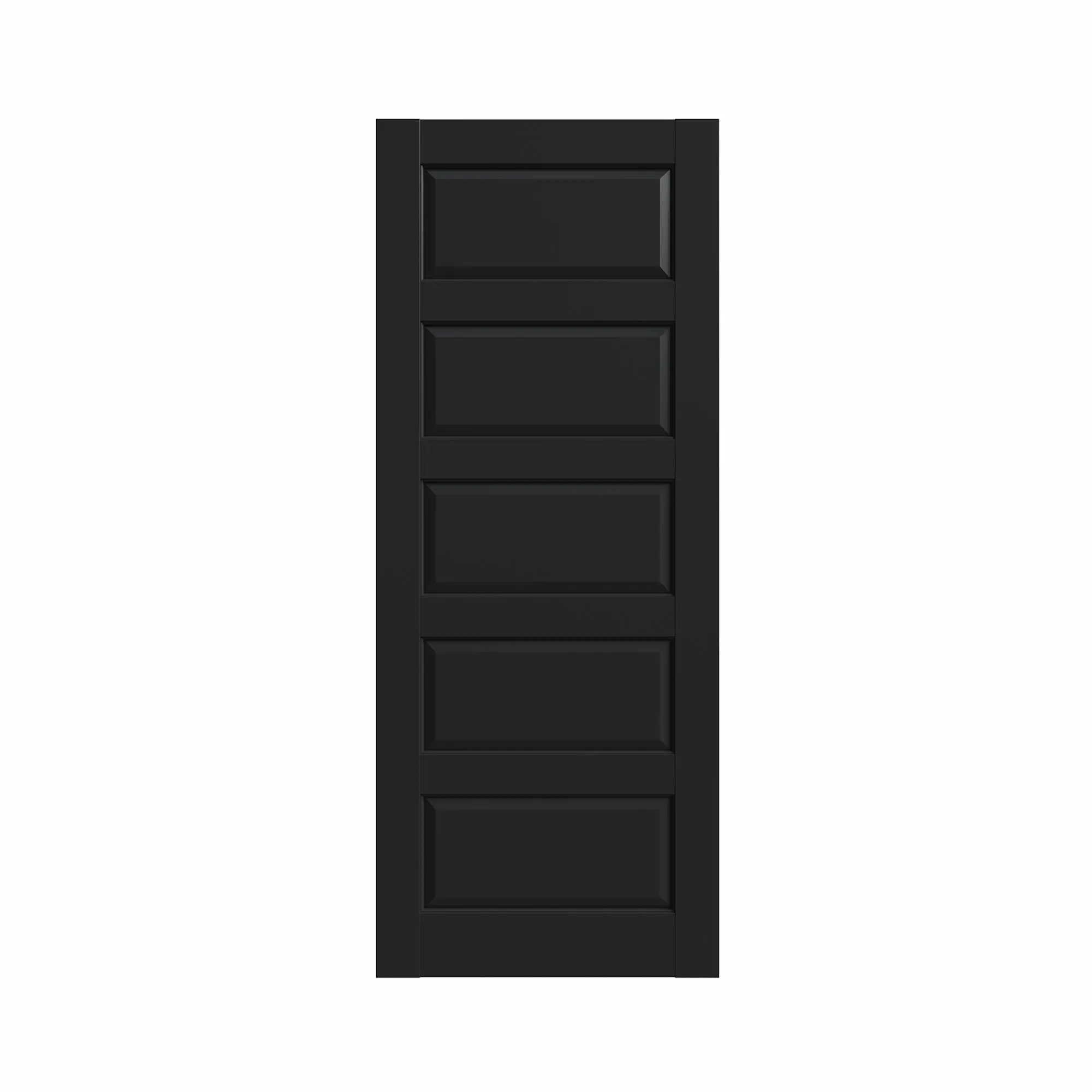 5-Panel Interior Door,White Primed Panel Pre-Assembled French Door for Closet Pantry Bedroom Livingroom Study Office,as Prehung, Pocket, Barn Doors-Shaker w/o Hardware