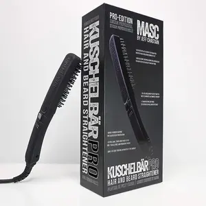 Kuschelbär Pro-Edition Hairbrush with 3D Heated Plate and Arched-Comb Design