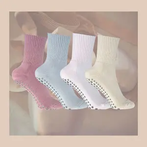 Pilates Grip Sock Bundle - 4 Pack - One Size Fits All