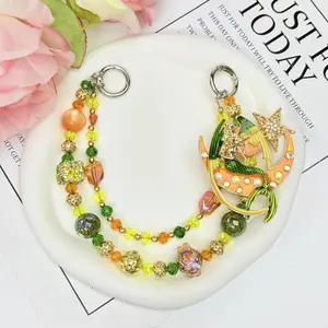 Mermaid Style Bag Charm,Delicate Handbag Pendant Accessory for Women,Detachable,Pretty Easter Basket Gift for Girls & Women,Ideal Birthday Gift