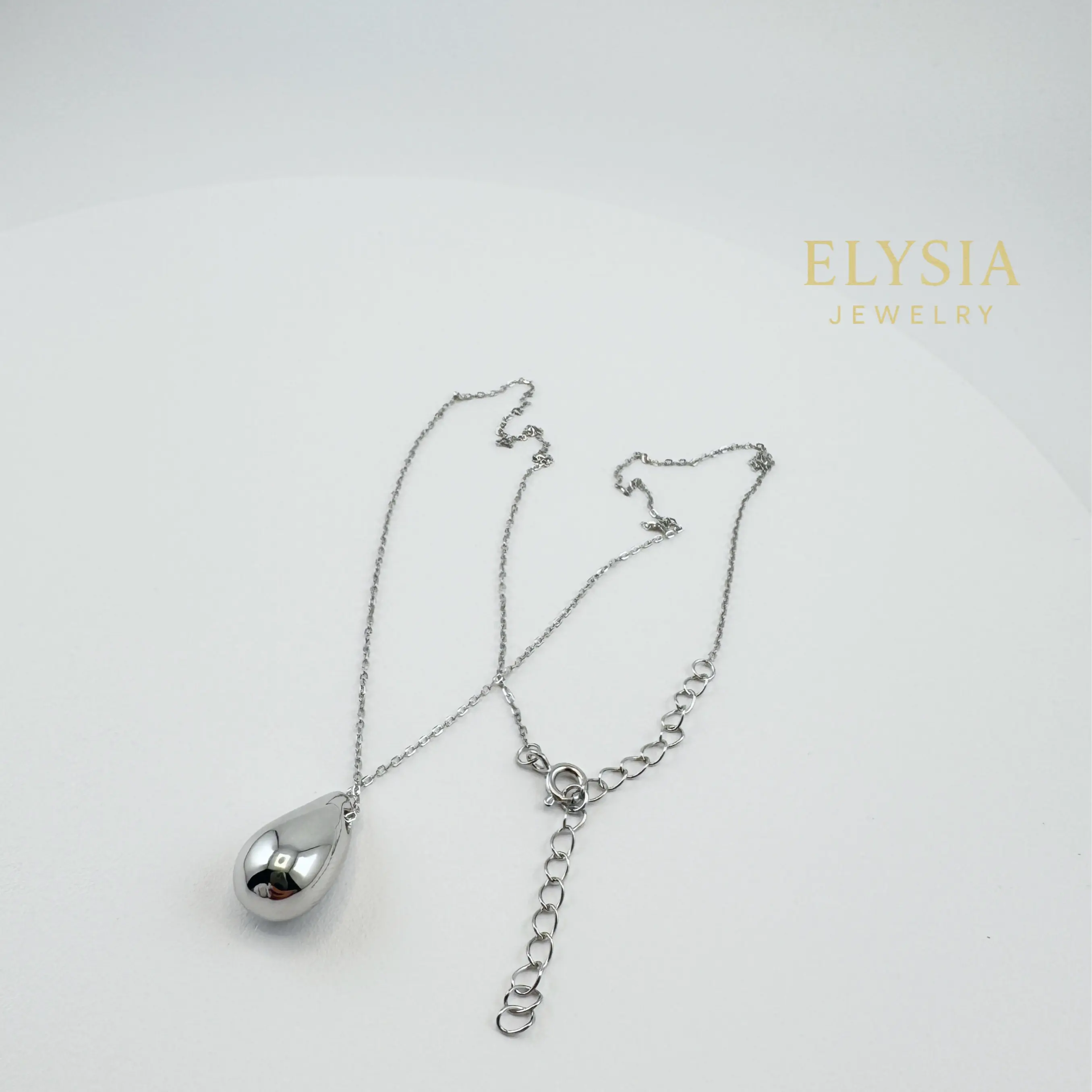 Elysia Jewelry Minimalist Necklace with Stylish Teardrop Pendant for Everyday Elegance