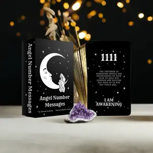Angel Number Messages Oracle Deck, 53 Cards, Gold Edge