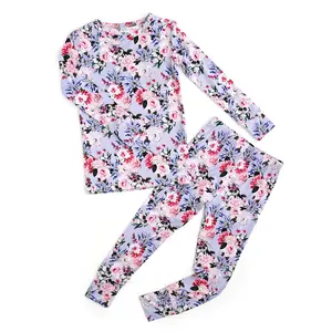 Emerson TWO PIECE - NO BUTTON Floral Print Sleepwear Sleepwear Set