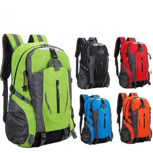 40L Unisex Travel Backpack - Camping, Hiking, School Book Bag with Laptop Compartment, Black