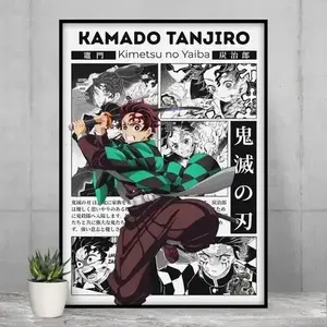 Tanjiro Kamado Poster – Demon Slayer Anime Wall Print Manga Artwork Decor