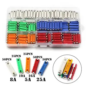 Car Blade Fuse Kit, 200pcs/set Mixed Car Blade Fuse with Storage Box, Heat Resistant Waterproof Fuses, Car Body Repair Tool Accessories