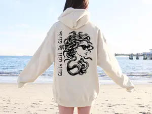 Girls Will Be Girls Hoodie Feminist Sweatshirt Women's Rights Sweatshirt Smash The Patriarchy Crewneck Liberal Gift