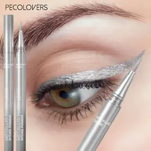 1PC 12-Color Metallic Glitter Liquid Eyeliner Pen Cosmetic Waterproof Long-Lasting & Non-Smudge Eye Pencil - Fashionable Makeup for Spring And Summer Eye Makeup Supplies