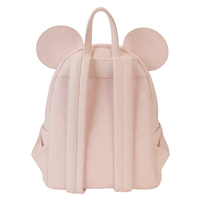 Minnie Mouse Checkered Texture Mini Backpack