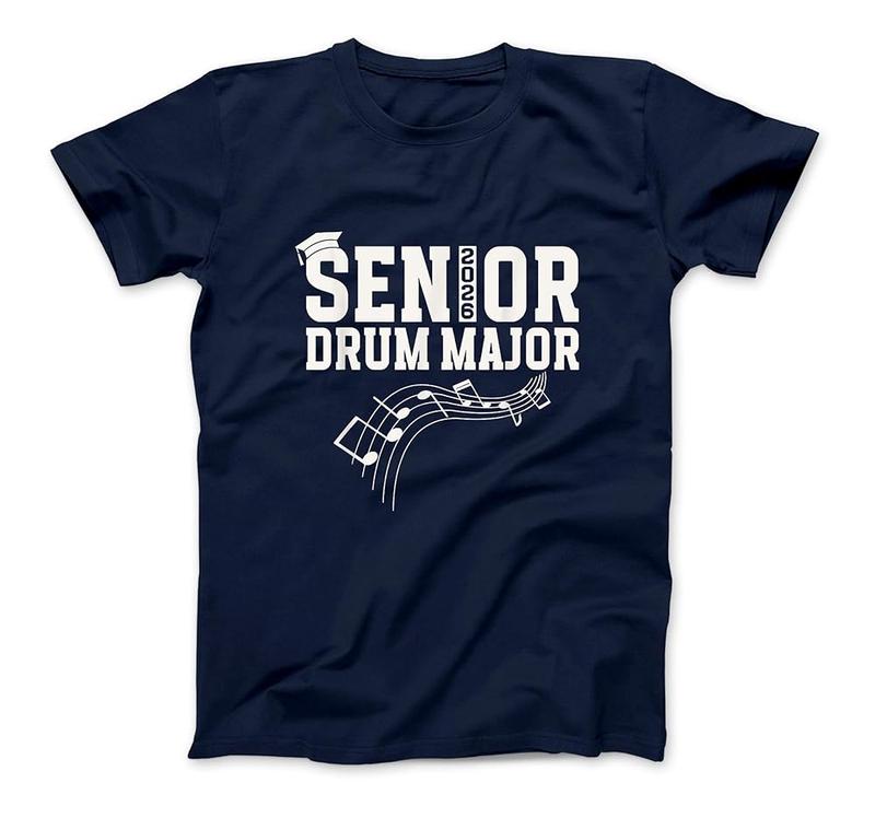 Senior Drum Major Class Of 2026 Marching Band Senior 2026 T-Shirt