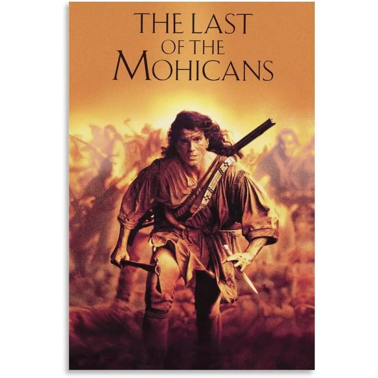 Daniel Day-Lewis The Last of The Mohicans Handmade Print Posters, Multi-Size Canvas Wall Art (20X30inch(50X75cm)) with Accurate Sizing, Dry Storage, Home Decor for Living Room, Bedroom