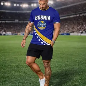 Personalized Bosnia Soccer Jersey | Bosnia and Herzegovina Gifts | Bosnian Football 2026 | Custom Name + Number Shirt B