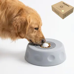 PawPace 250ml No Mess Dog Lick Bowl with Roller Ball| 8 Suction Cups Liquid Slow Feeder & Tongue Cleaner