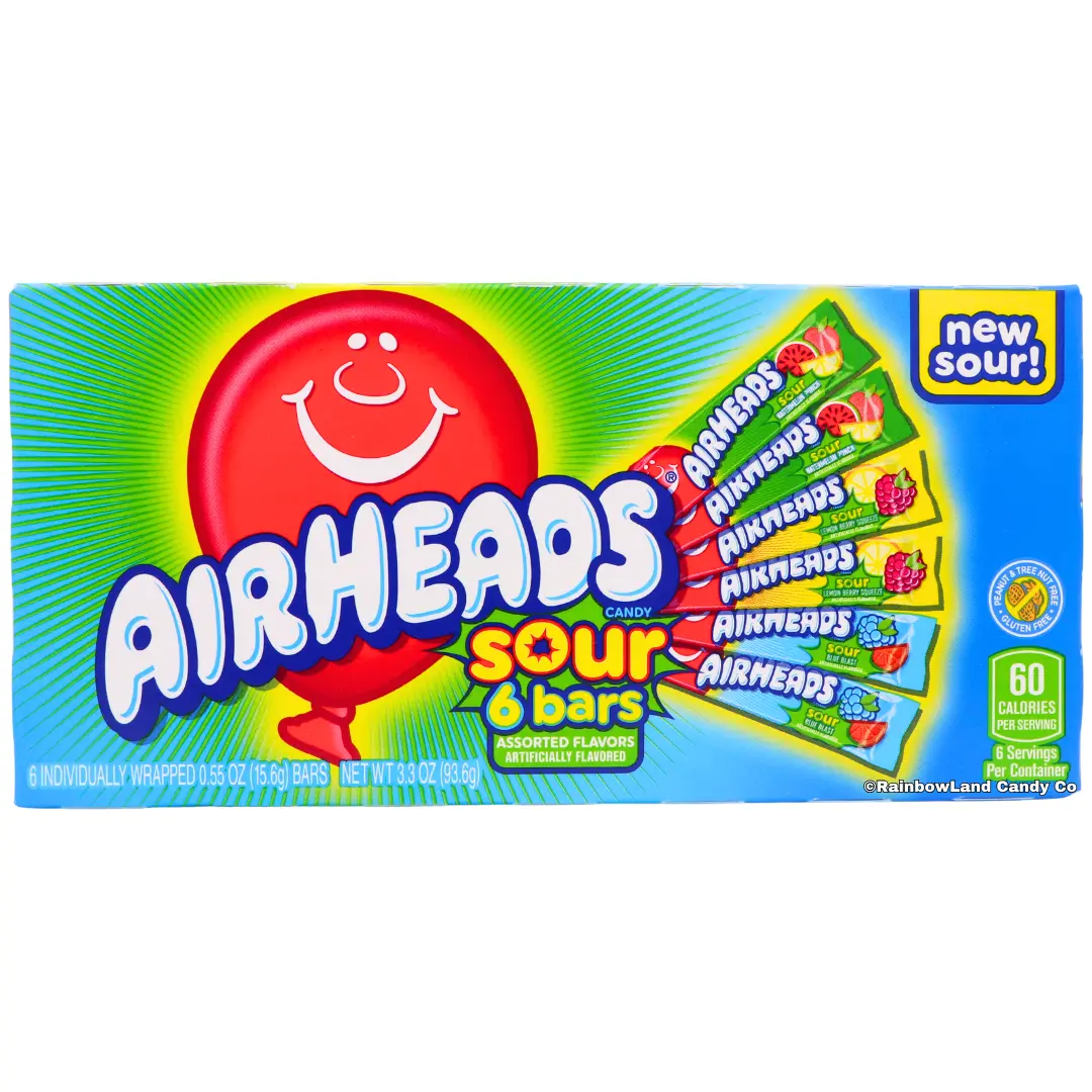 Airheads Sour - Theater Box (6 bars) Airheads Sour - Theater Box (6 bars)