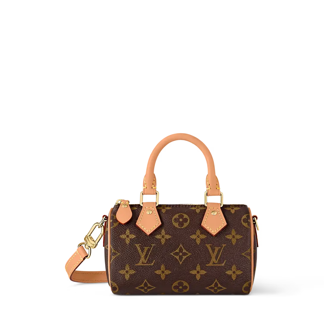 Pre-owned Louis Vuitton Nano Speedy Monogram Coated Canvas with Microchip