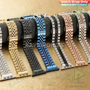 KAYKWONG'S Stainless Steel Watch Band, Fashionable Watch Band for iWatch Series 11/10/9/8/7/6/5/4/3/2/1/SE, Durable Material, Suitable for Daily Use, Smart Watch Straps