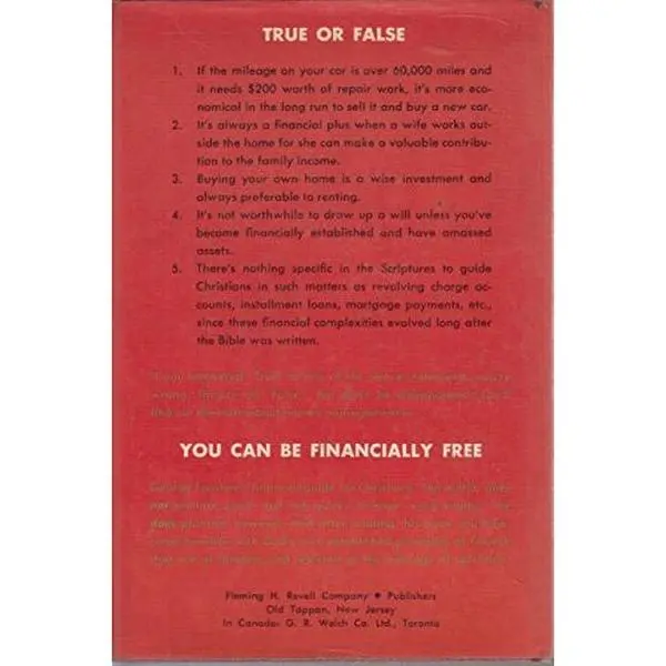 USED Book - You Can Be Financially Free by George J. Fooshee (Hardcover) - english