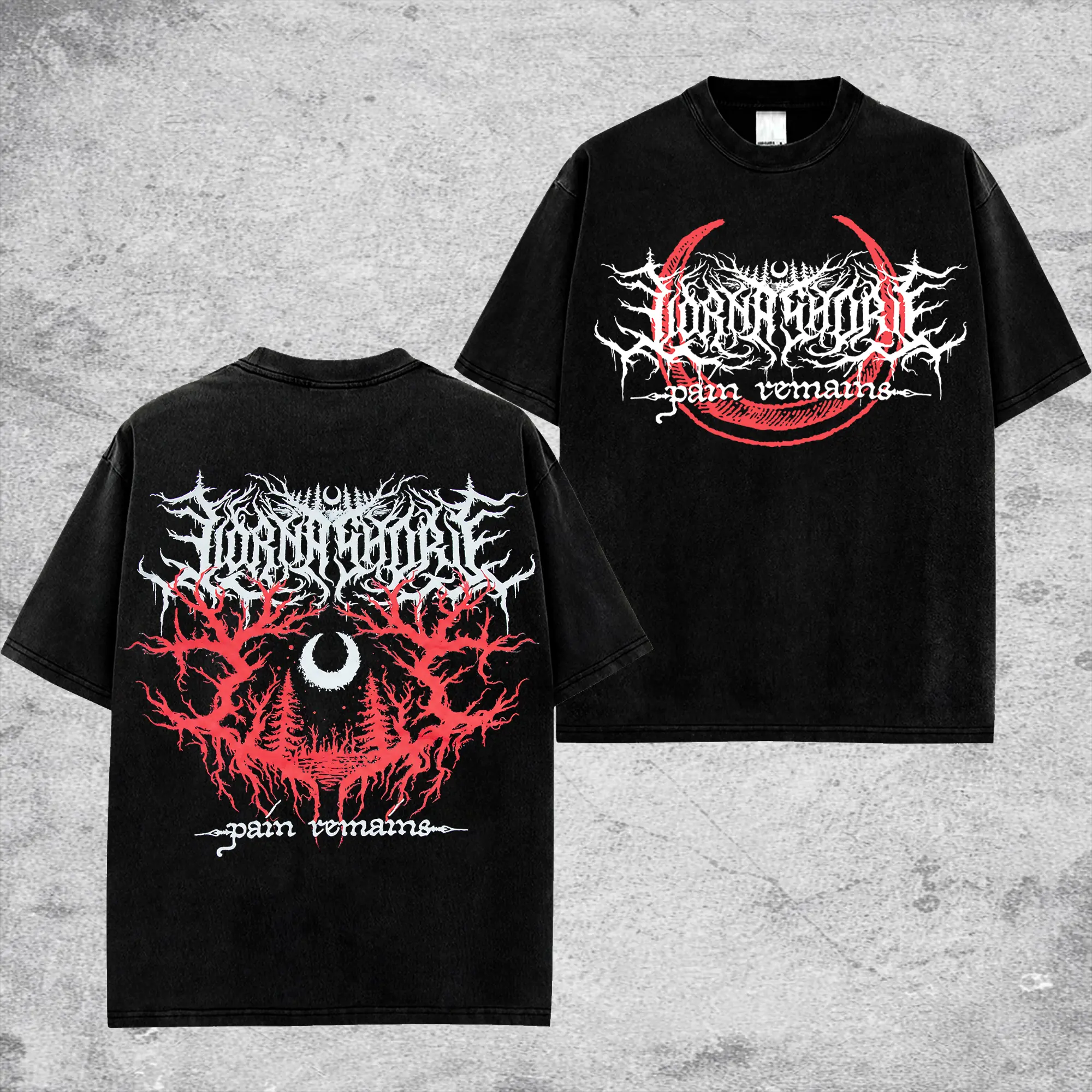 [$$$MANLIFE] Pain Remains Lorna Shore Retro Unisex 100% Cotton T-Shirt, Lorna Shore 2026 Tour Merch, Unisex Oversize Deathcore Rock Band Cotton T-shirt Gift For Rock Music Lovers Gothic Punk Emo Grunge Y2K Outfits Vintage 90s Lorna Shore Merch
