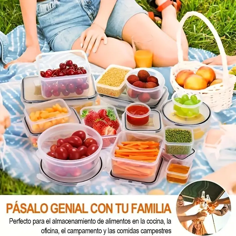 12/24pcs Transparent Kitchen Food Storage Container Set - Microwave Safe, Multipurpose Plastic Meal Prep Boxes with Flip-Top Lids + 24 Chalkboard Labels - Ideal for Vegetables, Fruits, Grains & More, Utensils Square 12/24pcs Transparent Kitchen Food Storage Container Set - Microwave Safe, Multipurpose Plastic Meal Prep Boxes with Flip-Top Lids + 24 Chalkboard Labels - Ideal for Vegetables, Fruits, Grains & More, Utensils Square