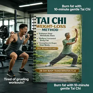 28-Day Tai Chi Weight Loss Guide, Daily 10-Minute Routine for Beginners and Seniors, Gentle Body Conditioning and Metabolism Boost, Guided Journal