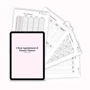 Client Appointment Planner Notebook, Professional Scheduling Personal Organiser (Computers & Office Equipment, Office Stationery Supplies)