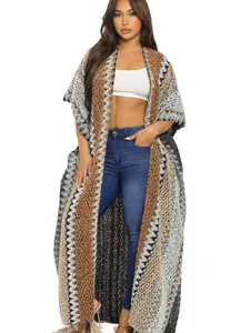 New Chic Misa Kimono (Grey & Brown)