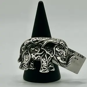 Soms elephant ring 925 sterling silver adjustable