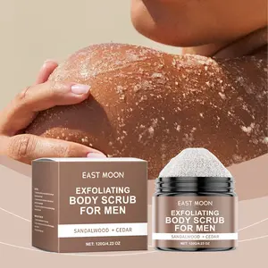 Sandalwood Cedar Men's Body Scrub, Refreshing Non-Greasy, Gently Cleanses Skin and Exfoliates Dead Skin Cells
