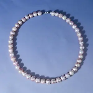A681-45-Z Pink color Pearl  Necklace  fresh water pearl