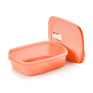 Tupperware CrystalWave PLUS Rectangular 4-cup 1 L Microwave Lunch Dish BPA Free Microwave Safe Splatter-free Stain Control Textured Surface Dishwasher Safe for Leftovers Tableware