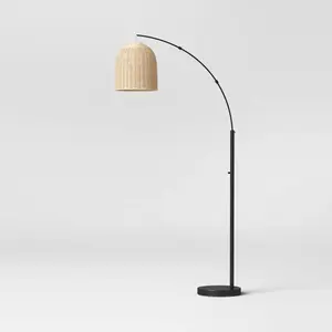 Addison Rattan Floor Lamp Natural - Threshold