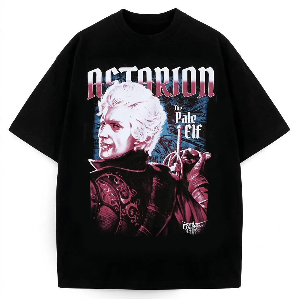 Baldur’s Gate 3 Astarion Retro Dungeons Adventure Men's Gift For Fans T Shirt