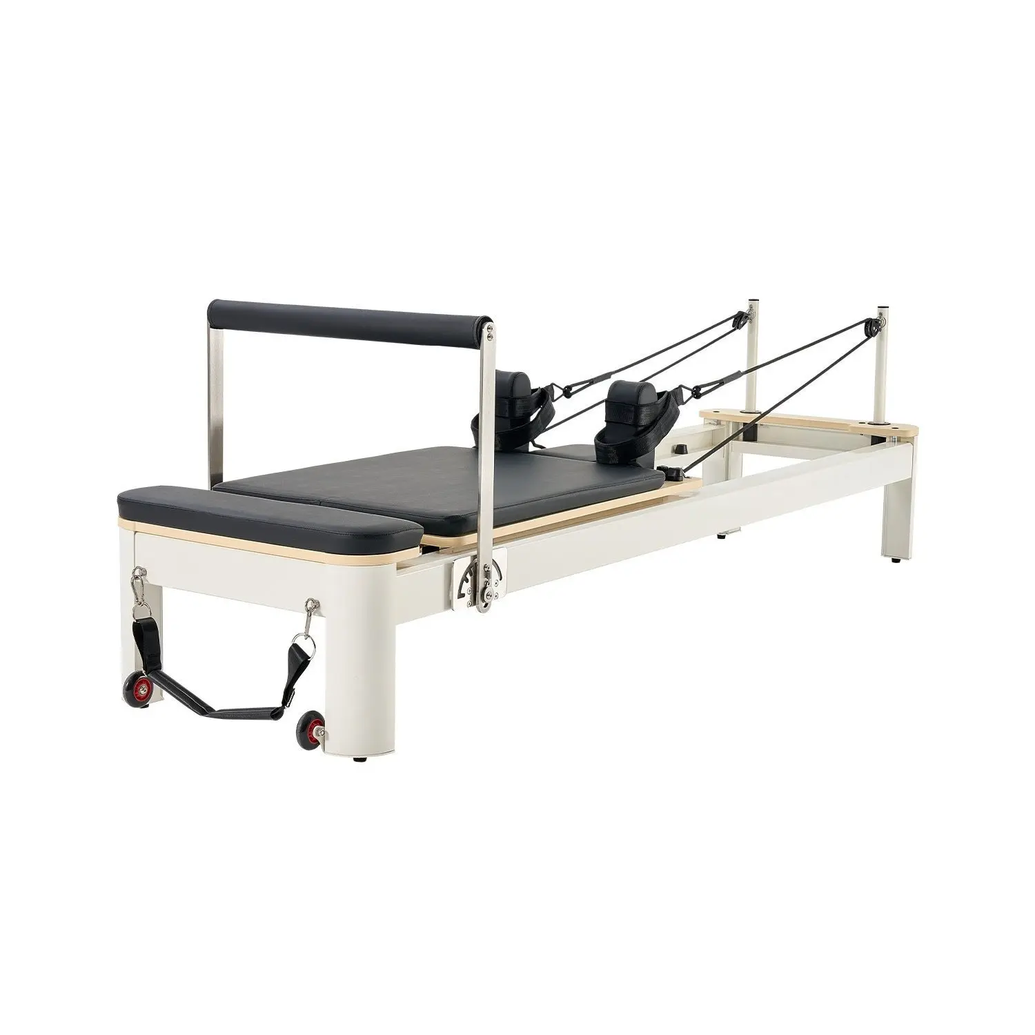 VEVOR Pilates Reformer Wood/Aluminium Pilates Machine Home Gym Workout Equipment