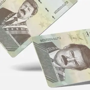 Trump Venezuelan Bolívars Themed the Ultimate Rectangle Sticker for Anywhere & Anything Minimal Tech Style | Waterproof | Perfect Fit for Laptops & Accessories