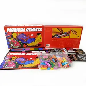 Magic Athletes Party Game, Fast-Paced Racing with Unique Abilities, Includes 36 Racers, Dual-Sided Board, 2-6 Players, 20-Minute Playtime